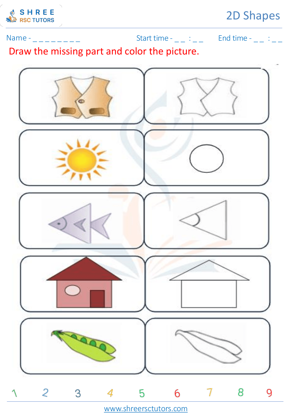 Kindergarten Maths Geometric-shapes worksheet